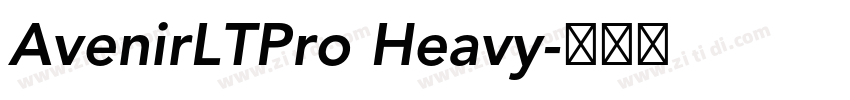 AvenirLTPro Heavy字体转换